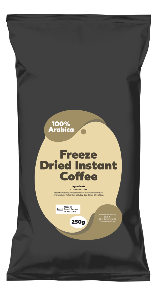 100% Arabica Freeze dried instant coffee