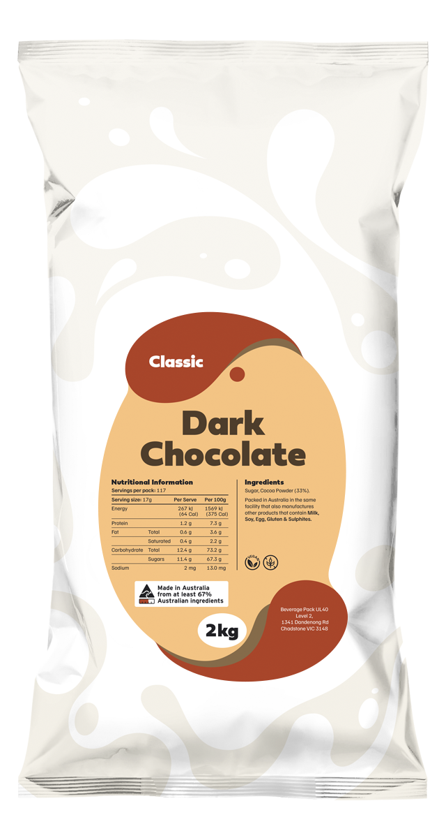 Classic Dark Drinking Vending Chocolate